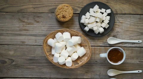 Two cups of hot coffee Stock Footage 65397400