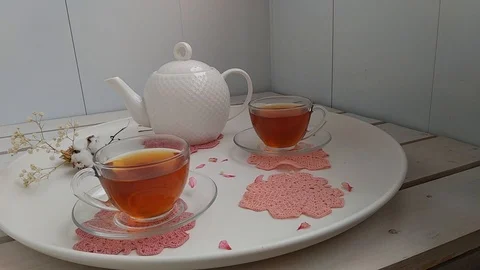 Two cups of tea 動画素材 120302676