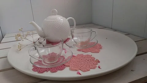 Two cups of tea h264 動画素材 120529811