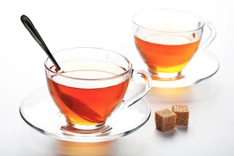 Two cups of tea Stock Photos