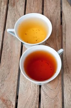 Two cups of tea Stock Photos
