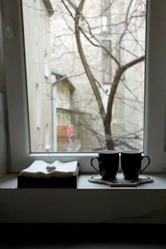 Two cups of tea Stock Photos