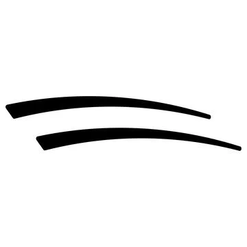 Two curved parallel underline lines, calligraphy equals sign Stock Illustration