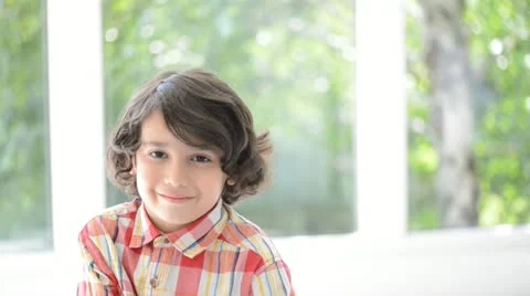 Two cute boys Stock Footage 21256255