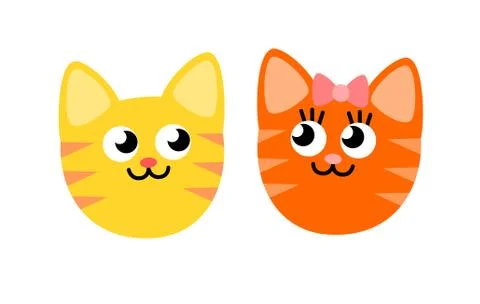 Two cute cats イラスト素材