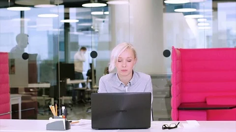 Two cute colleagues take care of one girl Stock Footage 73524637