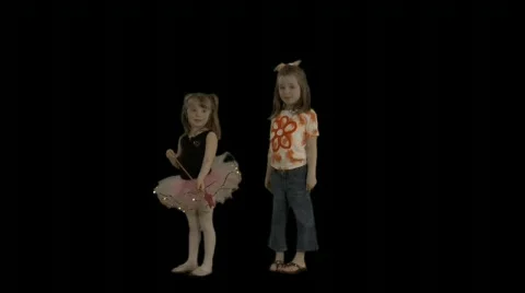 Two cute kids playing. Stock Footage 78868