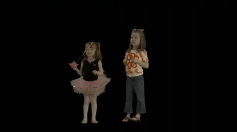 Two cute kids playing. Stock Footage 78874