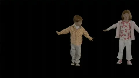 Two cute kids playing. Stock Footage 78886