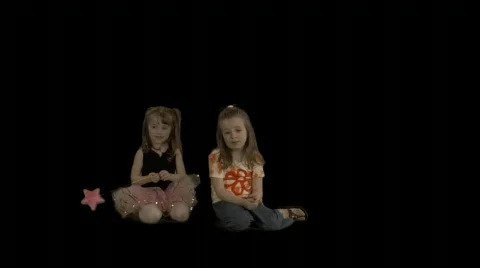 Two cute kids playing. Stock Footage 78904