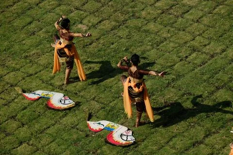 Two dancers Stock Photos