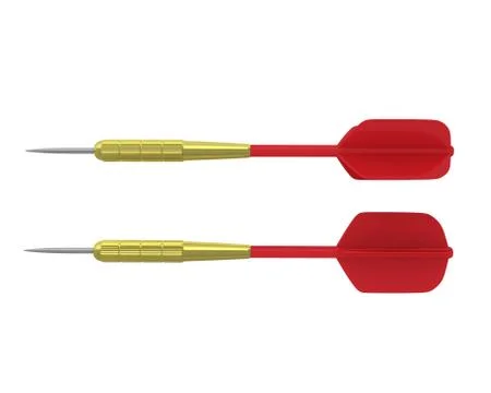Two darts side view Stock Illustration