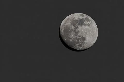 Two days before full moon in Germany Foto stock