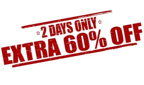 Two days only Illustrazione stock