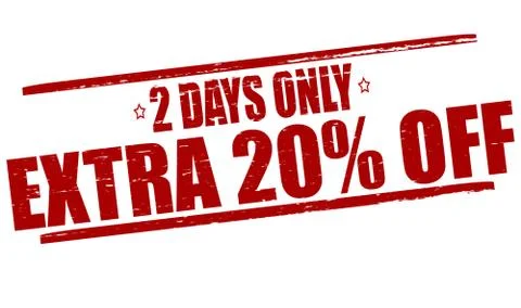 Two days only Stock Illustration