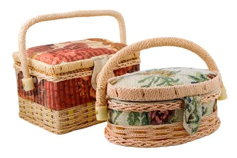 Two decorative caskets Stock Photos