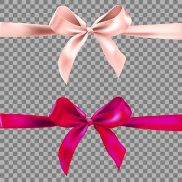 Two decorative ribbons Stock Illustration