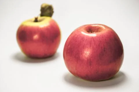 Two delicious apples Stock Photos
