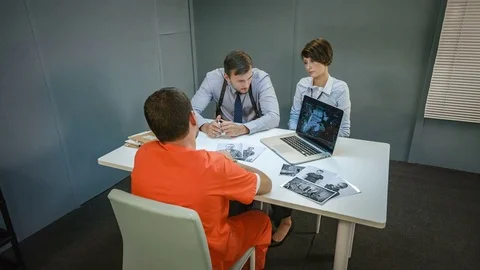 Two detective show with laptop robbery scene recorded on a surveillance camera Video stock 69741929