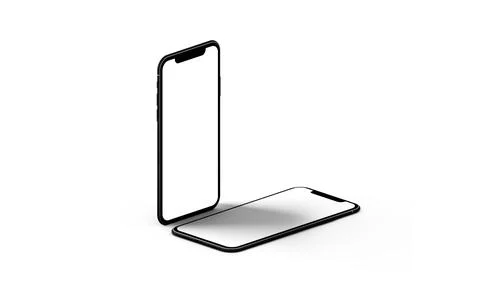 Two devices isolated mockup Illustrazione stock