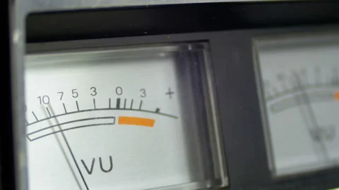 Two Dial Indicators Gauge Signal Level Meter Stock Footage 88704448