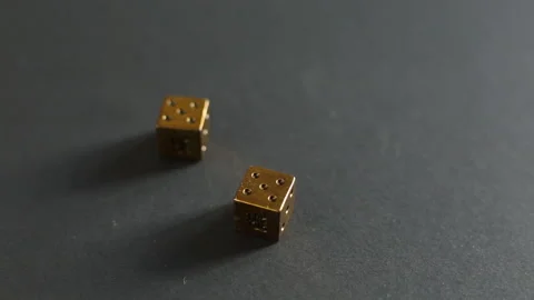Two dice on black background Stock Footage 172493786