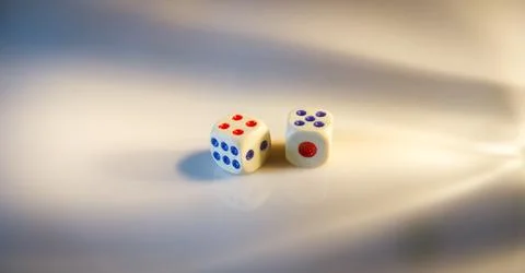 Two with dice Stock-Fotos