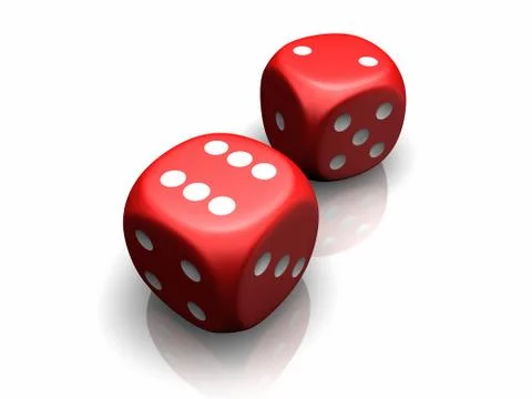 Two dices 库存插图