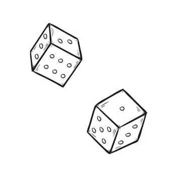 Two dices Stock-Illustration
