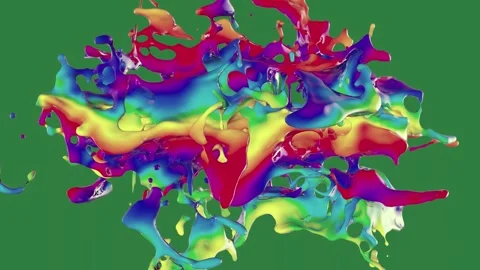 Two different colored shapes on Vidéo 337029588