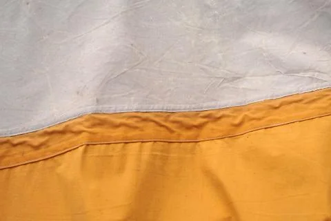 Two different fabric stitched together Stock-Fotos