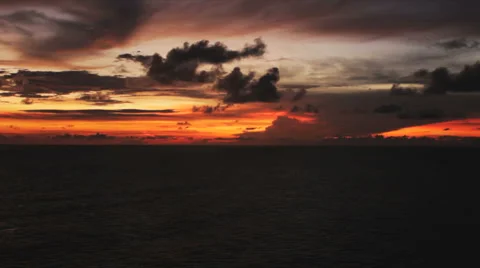 Two different framings of sunset Stock Footage 999044