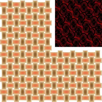 Two different kind of textures, isolated on white background two different... Stock Photos