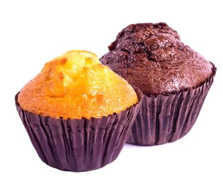 Two different muffin Stock Photos