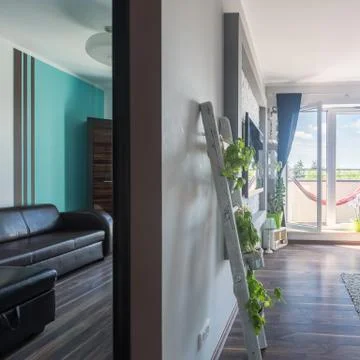 Two different rooms Stock-Fotos