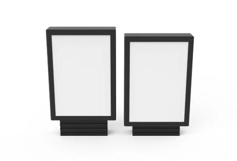Two different sizes light boxes Stock Illustration