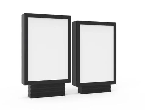 Two different sizes light boxes Illustrazione stock