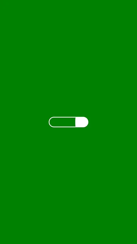 Two Dimensional Animated Counter Five Second Filling Vertical Green Background Stock Footage 281777746