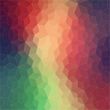 Two-dimensional geometric colorful background Stock Illustration