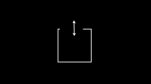 Up two direction arrow icon animated video Stock Footage 292003047