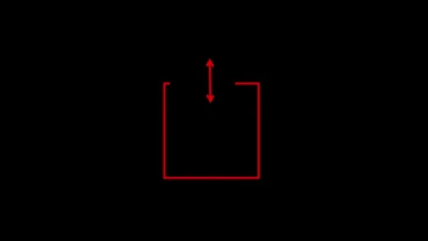 Up two direction arrow icon animated video Stock Footage 292003050