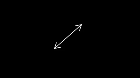 Two direction arrow icon animated video Stock Footage 292003057