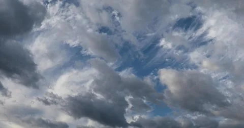 Two direction moving clouds on two layers Stock Footage 285968969