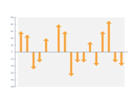 Two directions arrows infographic chart design template Stock Illustration