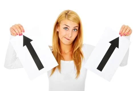 Two directions Stock Photos