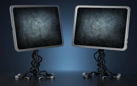 Two displays Illustration