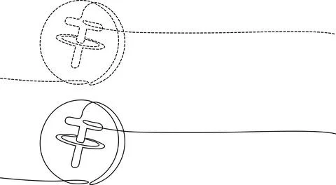 Two distinct illustrations of a propeller within circular and oval boundari.. Stock Illustration
