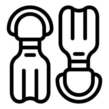 Two diving flippers for underwater exploration and snorkeling Stock Illustration