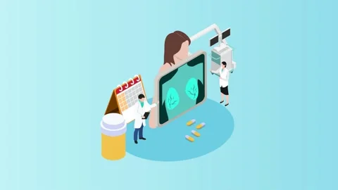 Two doctors examining a patient breast Stock Footage 218865136