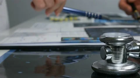 Two doctors at work 스톡 동영상 88294979